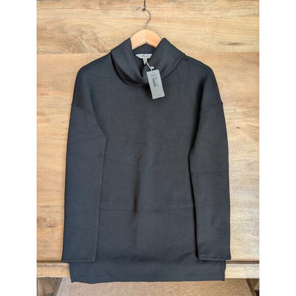 SPANX Sweaters - SPANX AirEssentials Turtleneck Tunic Pullover Sweater Womens XS Black 50501R NWT